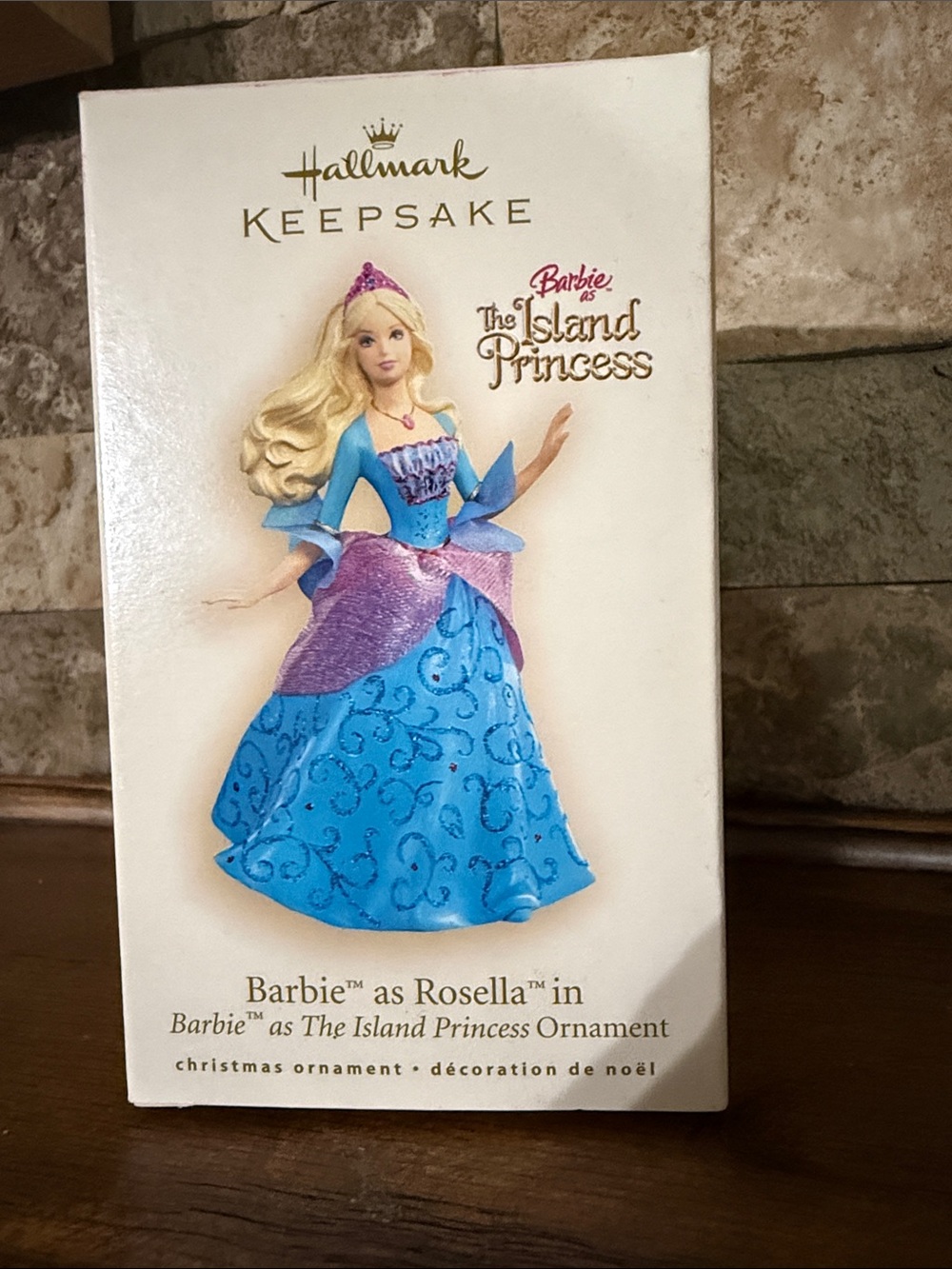 Hallmark Barbie The Island Princess Ornament in Blue and Purple